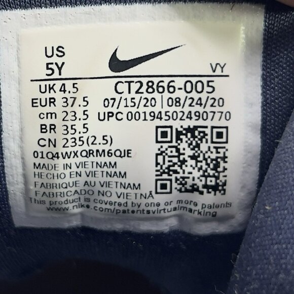 Nike Future Court 3 Basketball Shoes White Blue Size 5Y / Women’s Size 6.5 - Picture 9 of 9